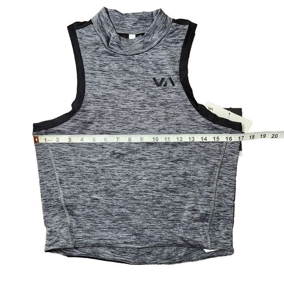 RVCA VA Muscle Workout Tank Top Women's Size Small Heather Grey NWT - Picture 4 of 8